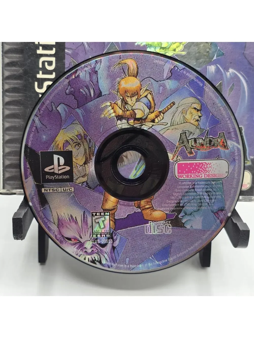 Alundra (Sony PlayStation 1 PS1) 1998 Tested & Working! NO Manual